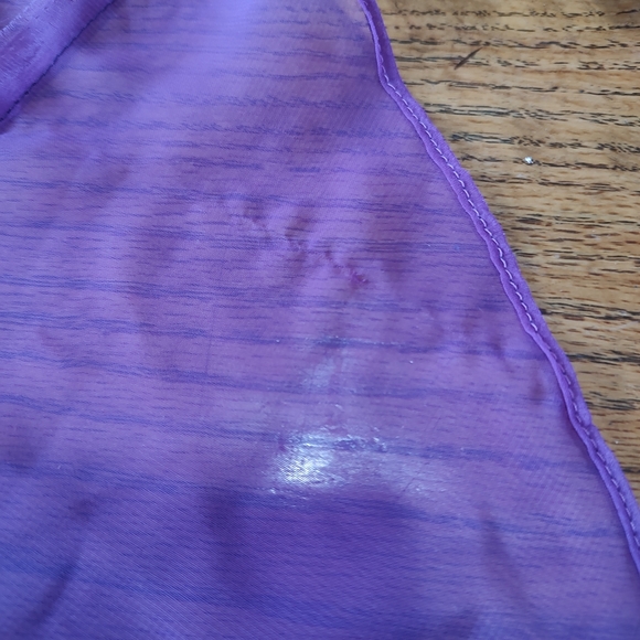 Vntg 80's Purple Chiffon Layered Polyester Prom Dress JCPENNEY Fashions Medium - Picture 3 of 13